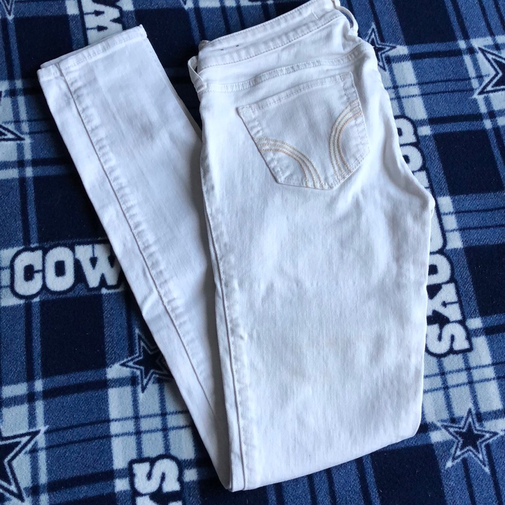WHITE SKINNY JEANS - HOLLISTER